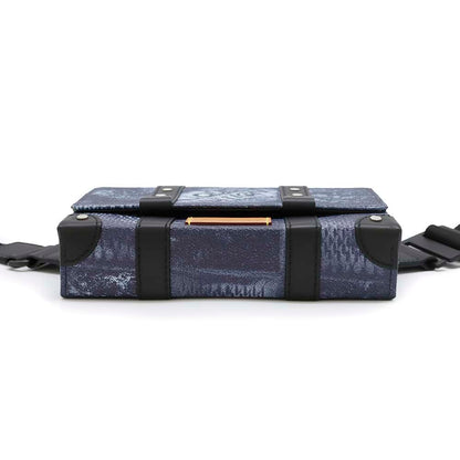 LOUIS VUITTON trunk sling bag Blue/Noir N50061 Damier Salt