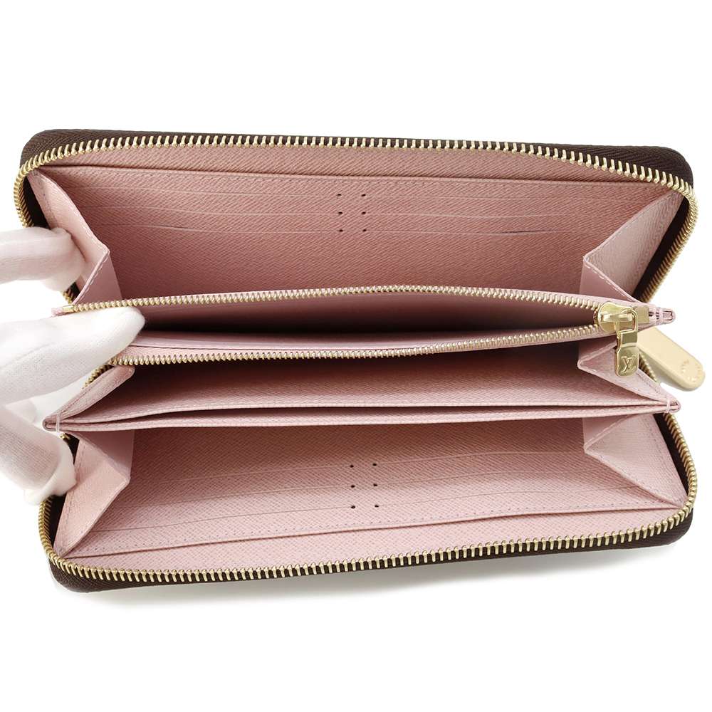 LOUIS VUITTON Zippy Wallet Rose Ballerine M41894 Monogram