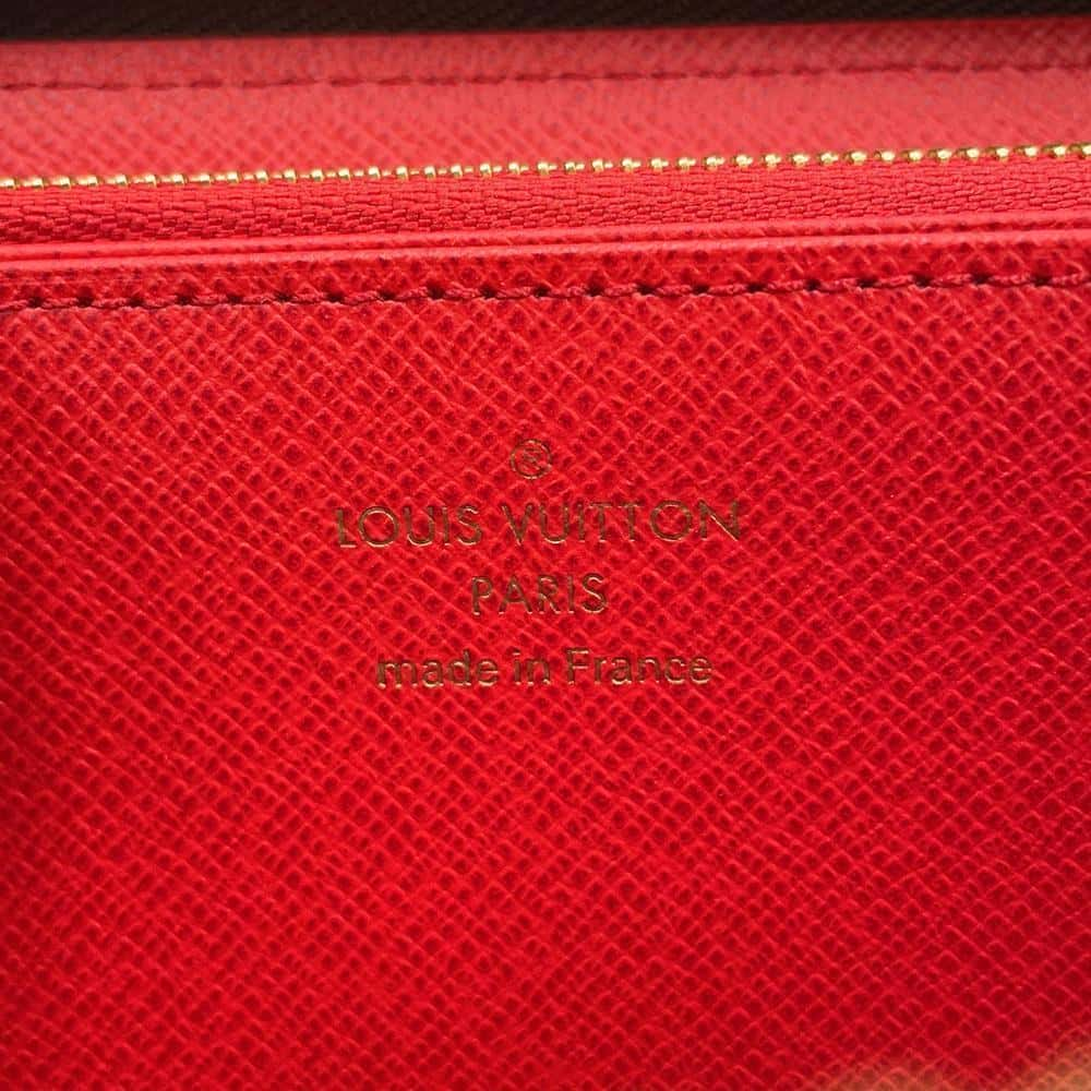 LOUIS VUITTON Zippy Wallet Coquelicot M41896 Monogram