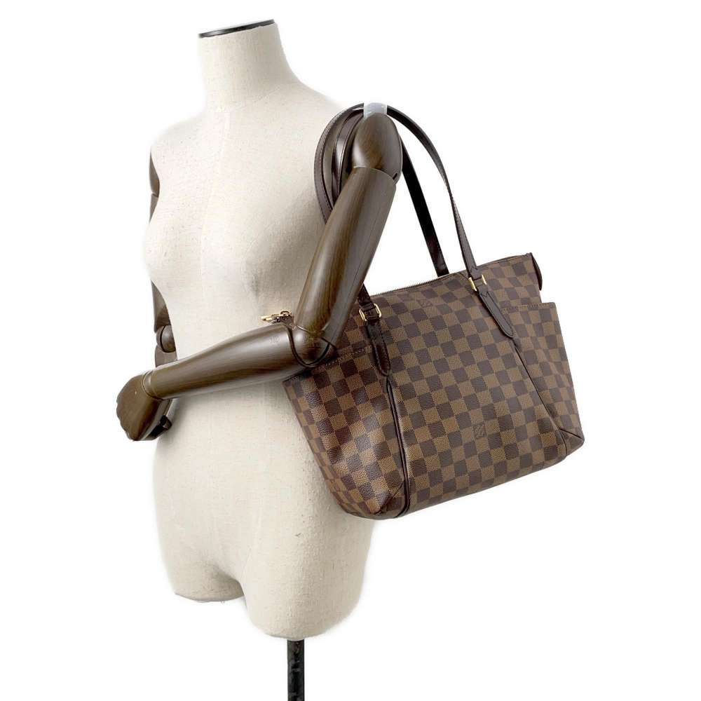 LOUIS VUITTON Totally Red N41282 Damier Ebene Canvas Size PM