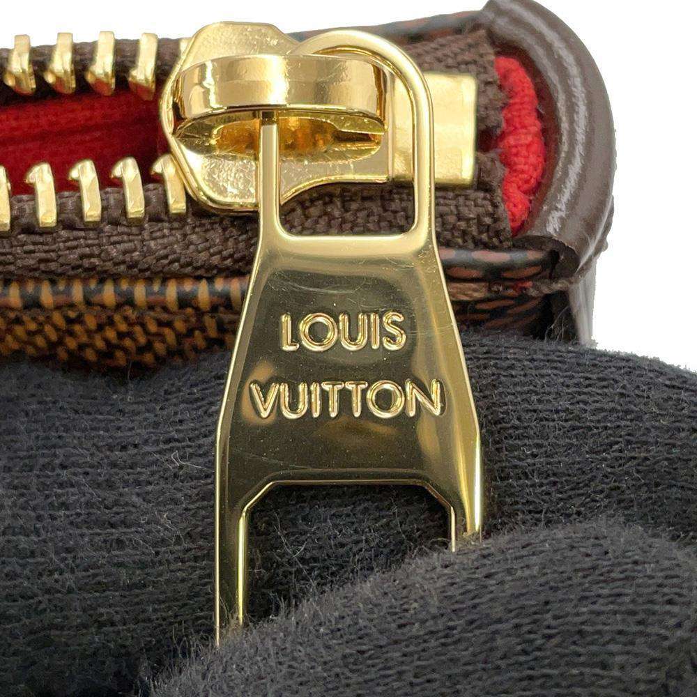 LOUIS VUITTON Totally Red N41282 Damier Ebene Canvas Size PM