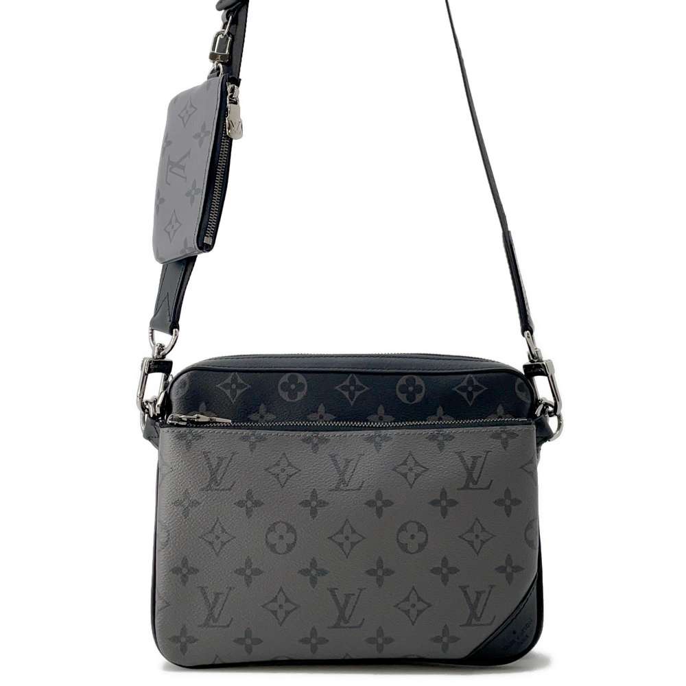 LOUIS VUITTON Trio Messenger Noir M69443 Monogram Eclipse Monogram Eclipse Reverse