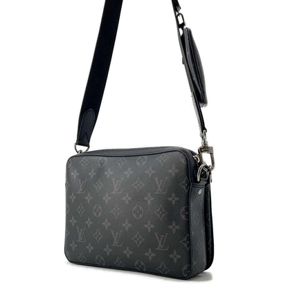 LOUIS VUITTON Trio Messenger Noir M69443 Monogram Eclipse Monogram Eclipse Reverse