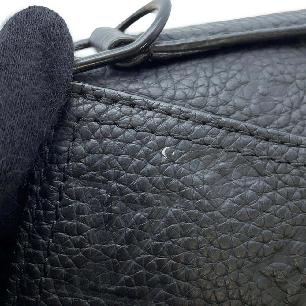 LOUIS VUITTON Triangle Messenger Bag Noir M55878 Monogram Empreinte Leather