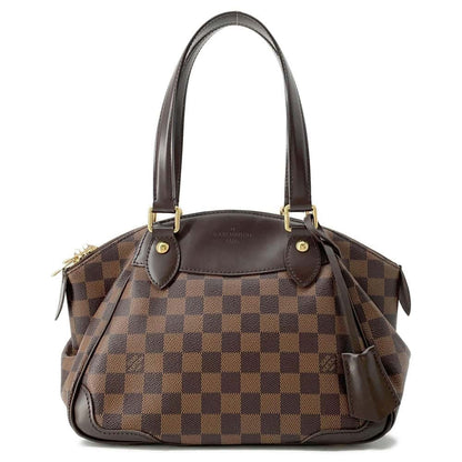 LOUIS VUITTON Verona Red N41117 Damier Ebene Canvas Size PM