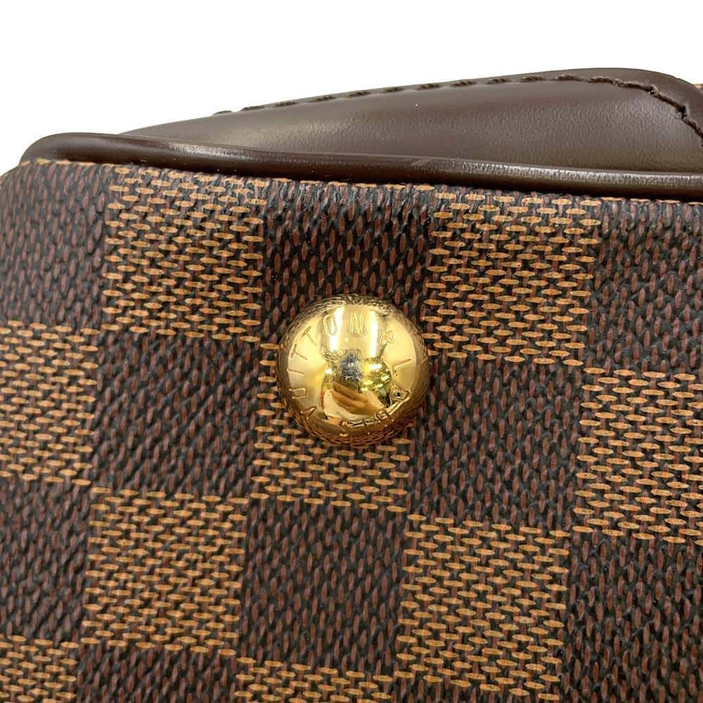 LOUIS VUITTON Verona Red N41117 Damier Ebene Canvas Size PM