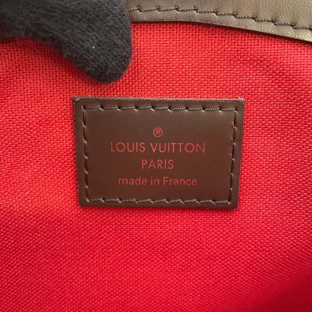 LOUIS VUITTON Verona Red N41117 Damier Ebene Canvas Size PM