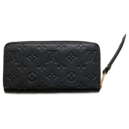 LOUIS VUITTON Zippy Wallet Noir M61864 Monogram Empreinte Leather