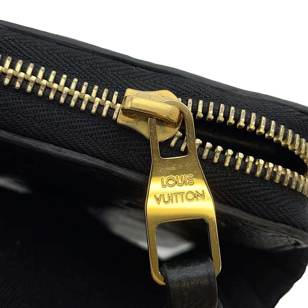 LOUIS VUITTON Zippy Wallet Noir M61864 Monogram Empreinte Leather