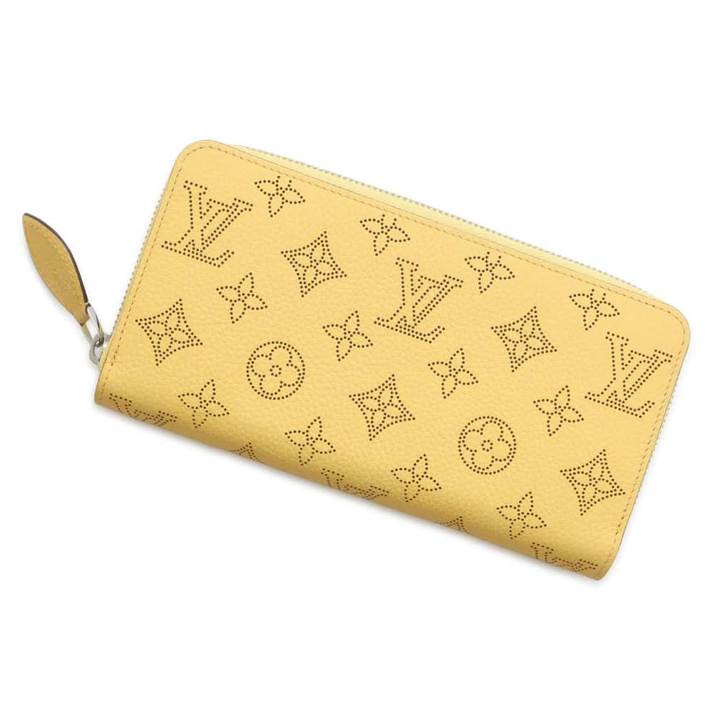 LOUIS VUITTON Zippy wallet Jaune M82501 Monogram Mahina