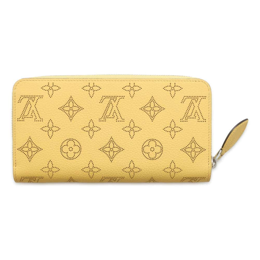 LOUIS VUITTON Zippy wallet Jaune M82501 Monogram Mahina