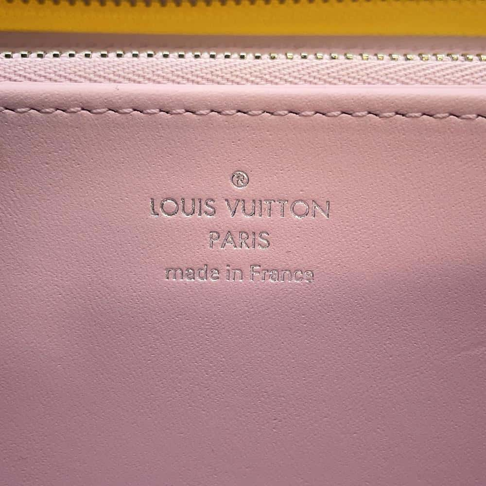 LOUIS VUITTON Zippy wallet Jaune M82501 Monogram Mahina