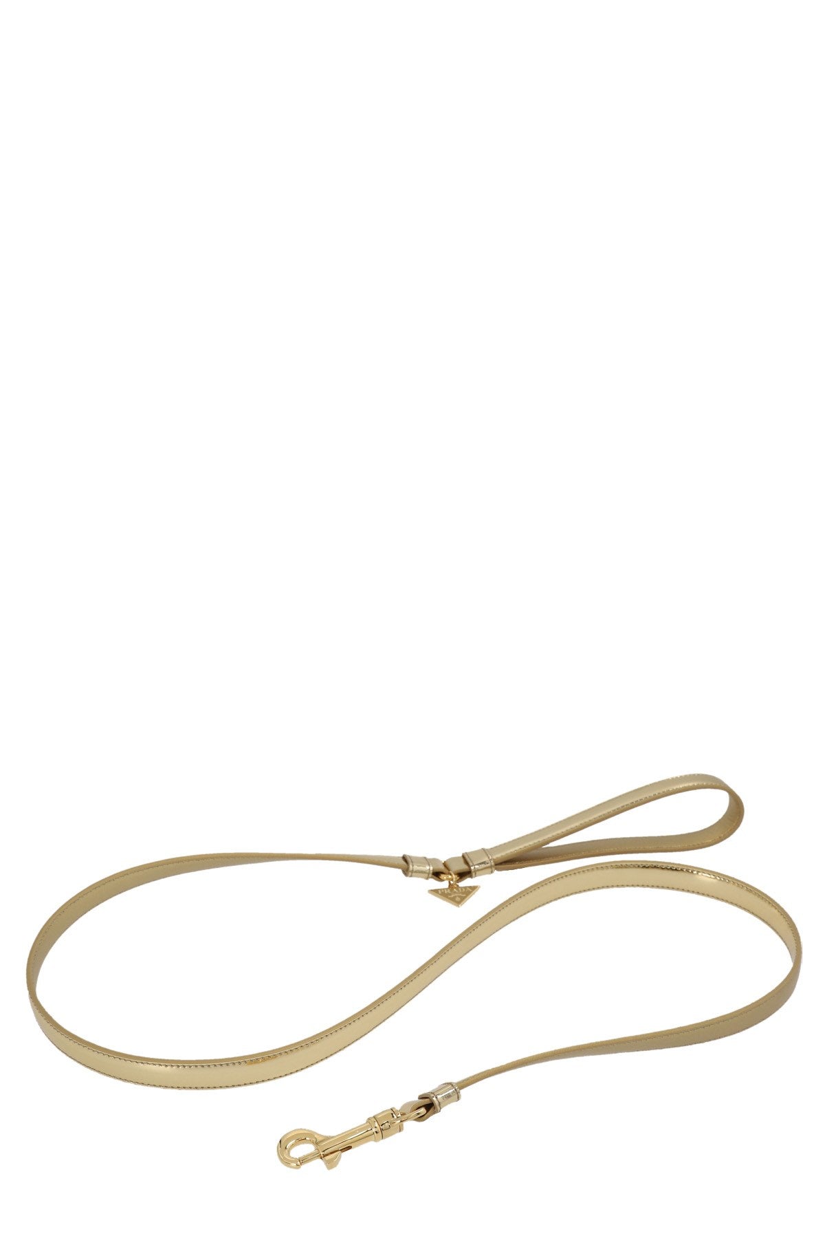 Prada Women Logo Leather Leash