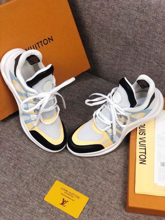 The Bags Vibe - Louis Vuitton Archlight Black White Yellow Sneaker