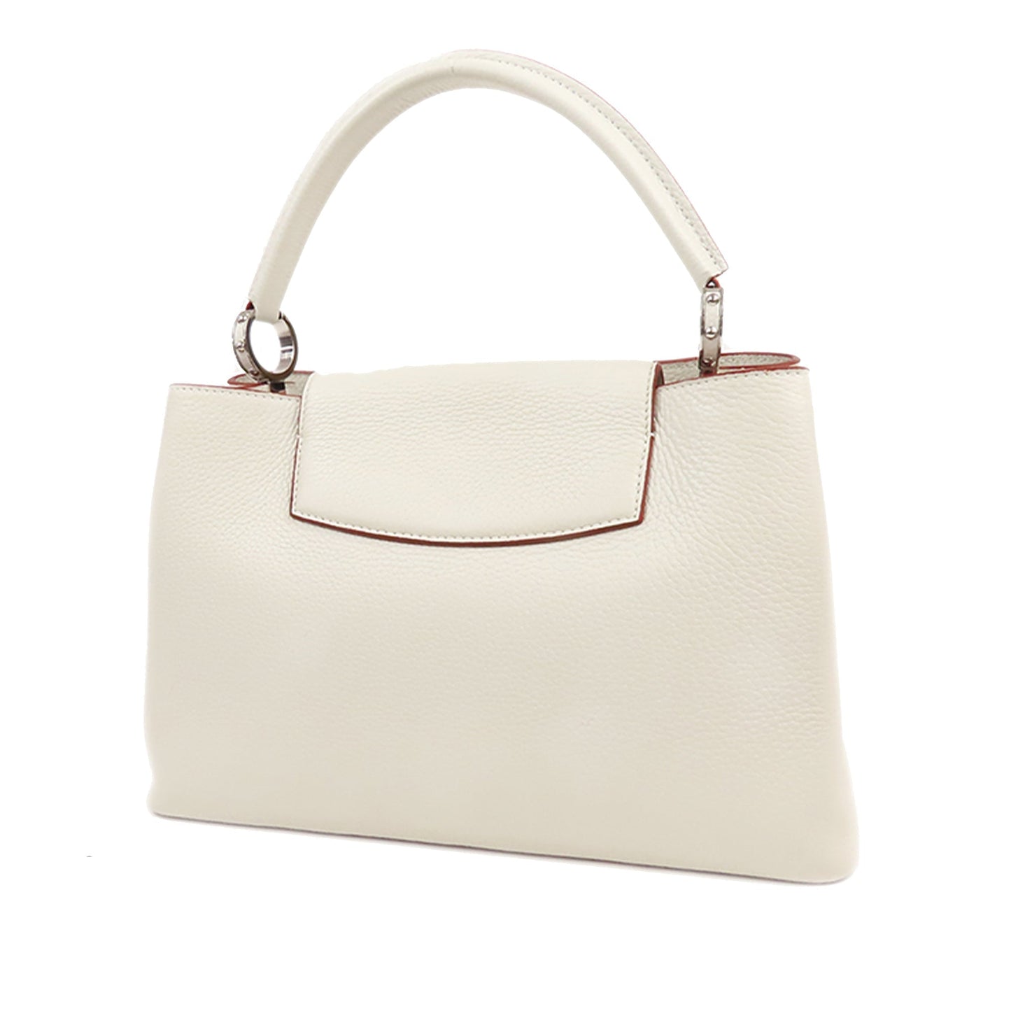 Louis Vuitton Capucines MM White Taurillon