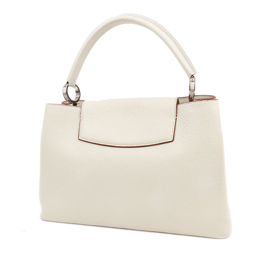 Louis Vuitton Capucines MM White Taurillon