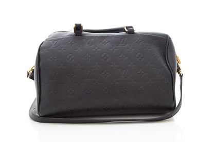 Louis Vuitton Black Monogram Speedy Bandouliere Handbag