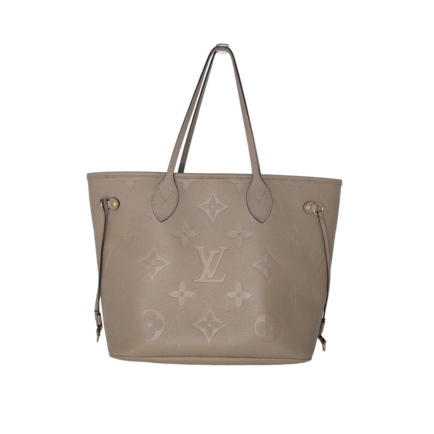 Louis Vuitton Turtledove Monogram Empreinte Neverfull MM Tote