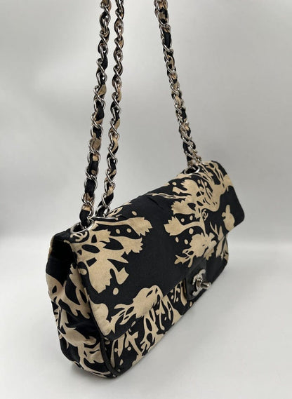 Vintage Chanel Floral Printed Flap Bag