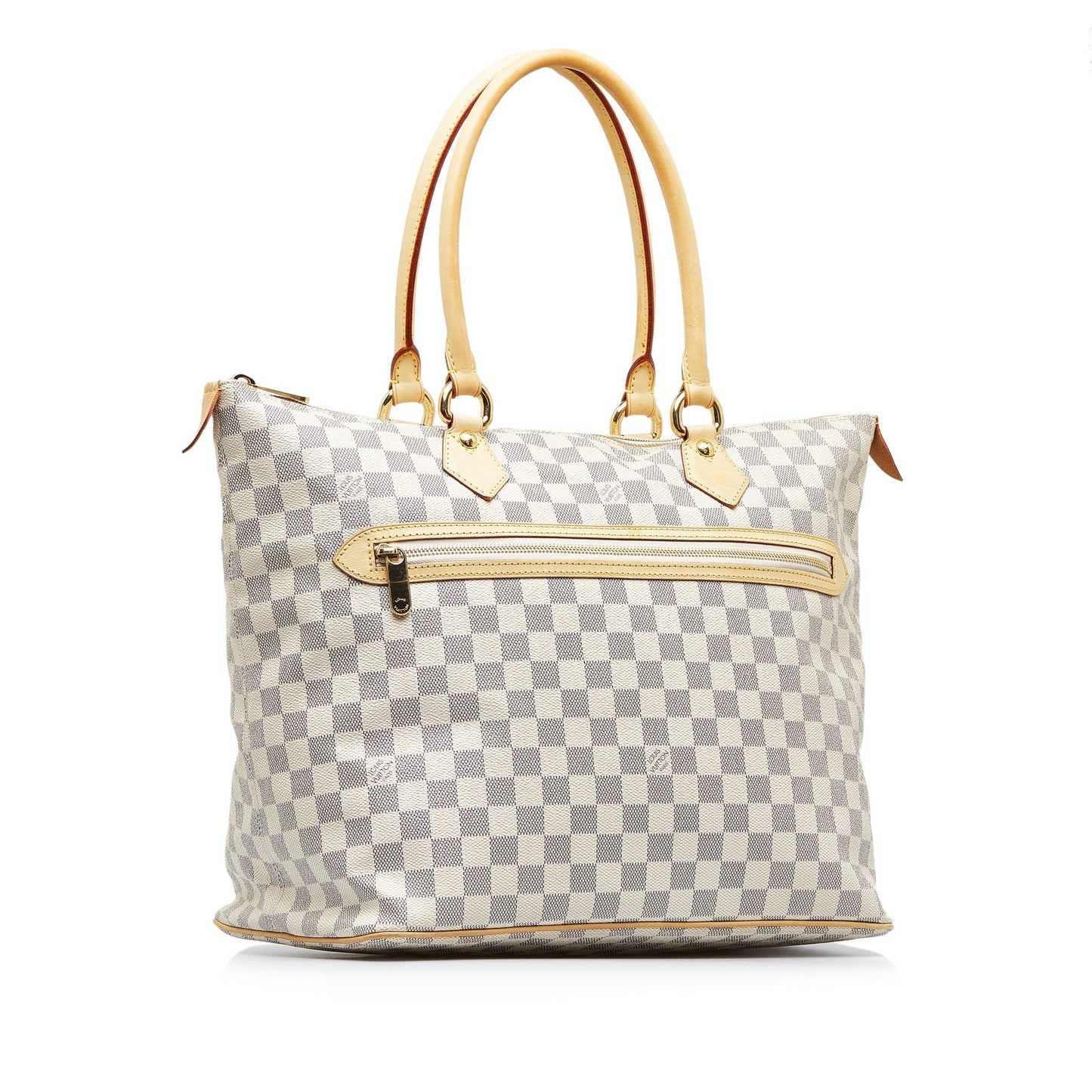 White Louis Vuitton Damier Azur Saleya GM Tote Bag