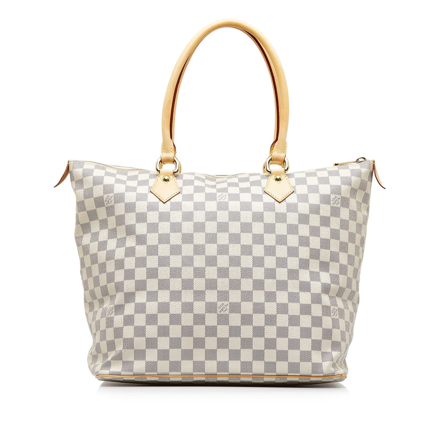 White Louis Vuitton Damier Azur Saleya GM Tote Bag