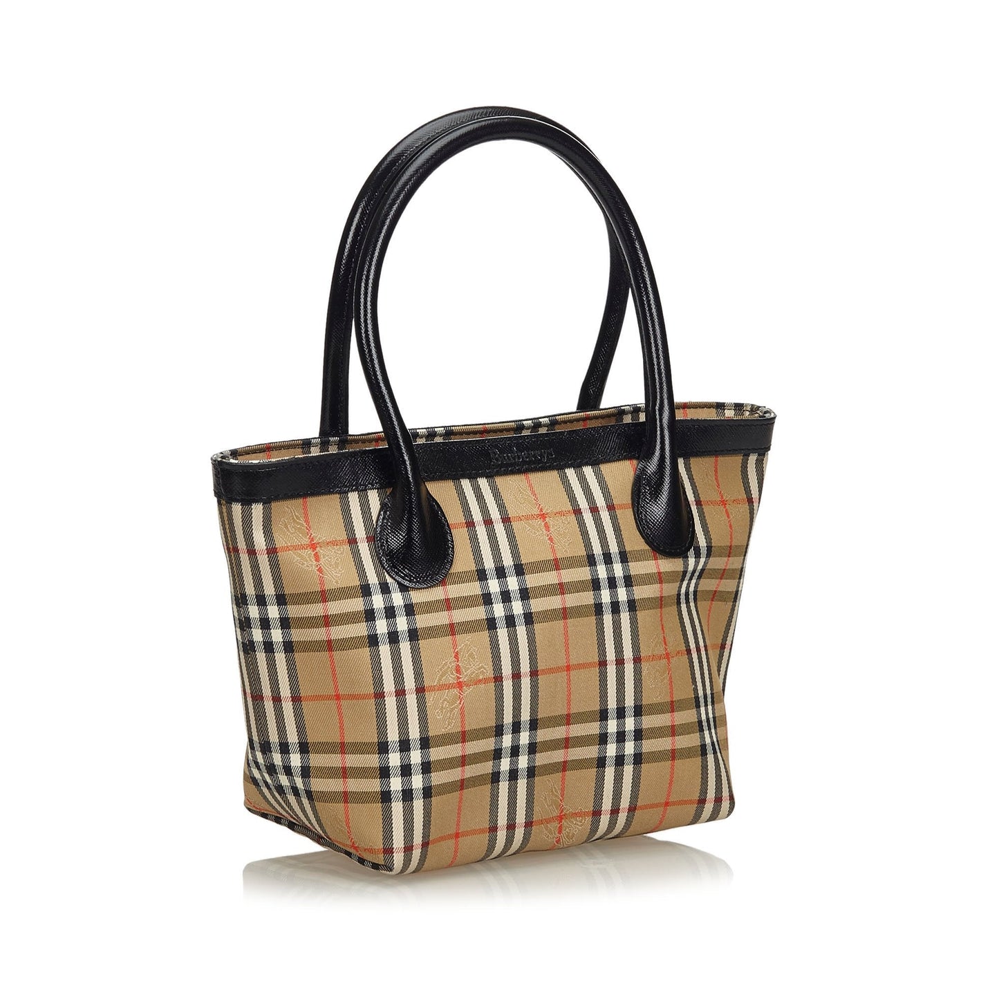 Burberry Brown Haymarket Check Canvas Handbag United Kingdom