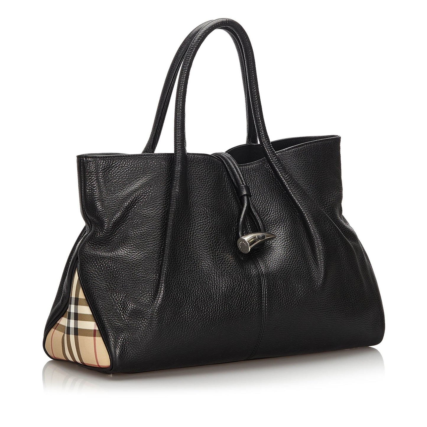 Burberry Black Others Leather Tote Bag United Kingdom