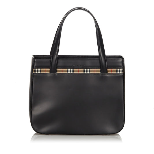 Burberry Black Others Leather Tote Bag United Kingdom