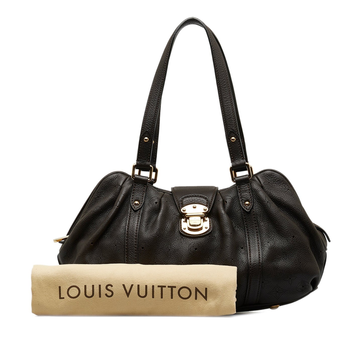 LOUIS VUITTON Monogram Mahina Lunar PM Shoulder Bag