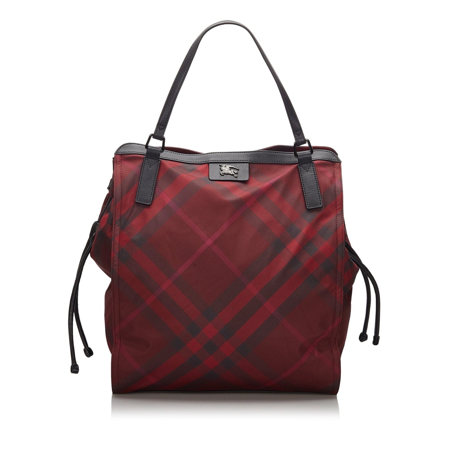 Burberry Red Mega Check Nylon Buckleigh Tote Bag United Kingdom