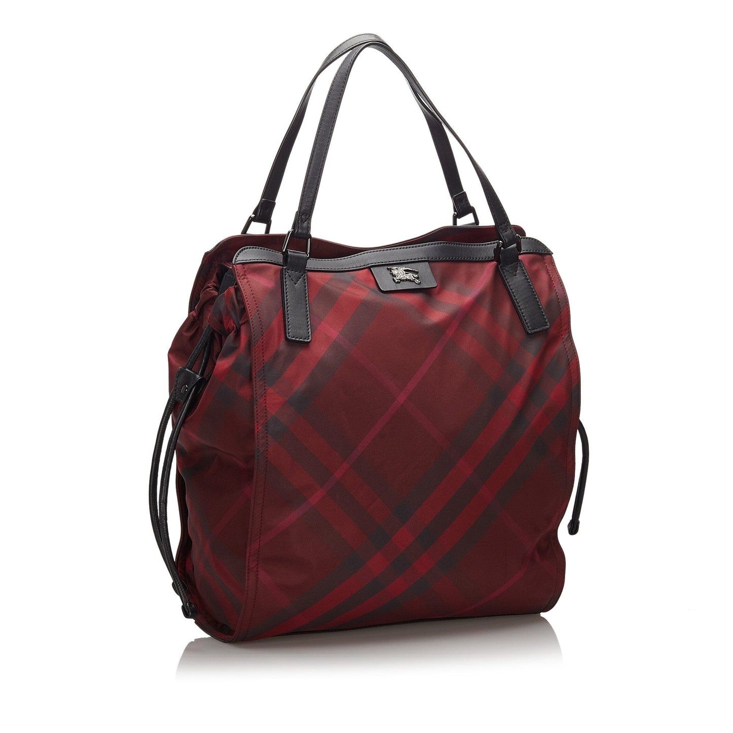 Burberry Red Mega Check Nylon Buckleigh Tote Bag United Kingdom