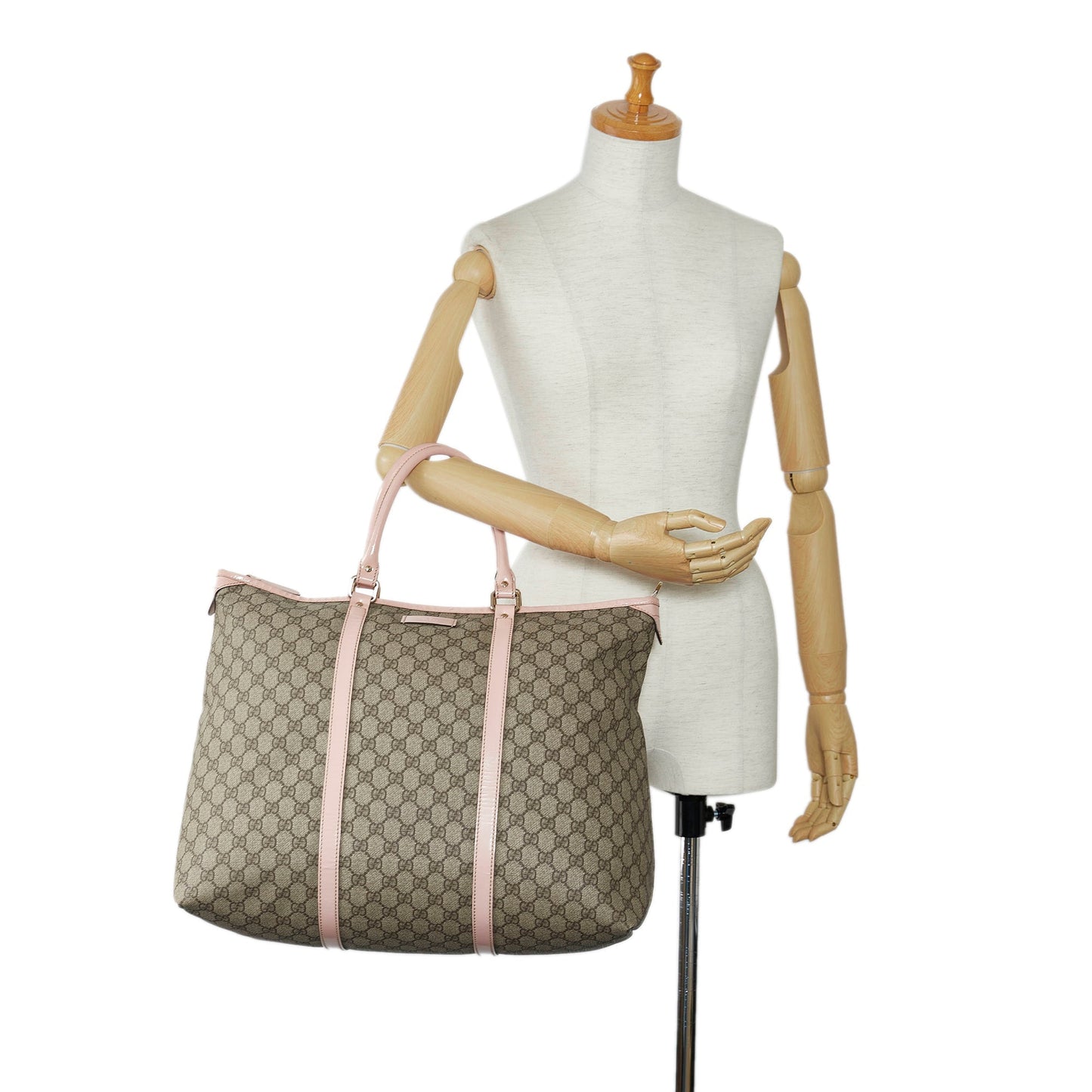 Beige Gucci GG Supreme Joy Tote