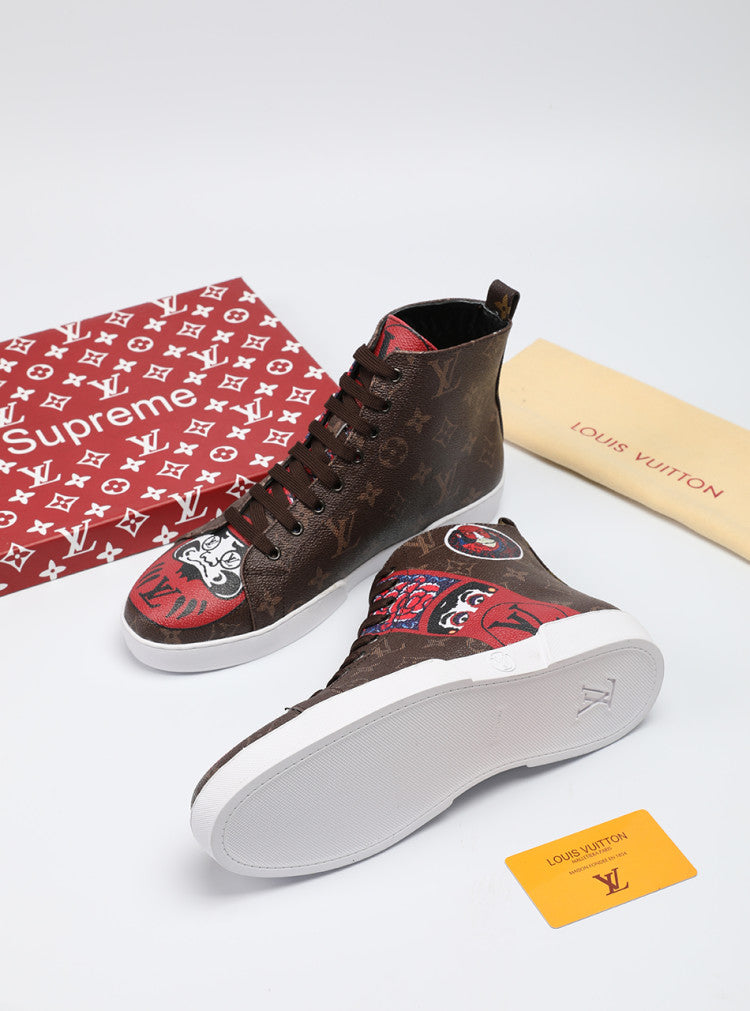 The Bags Vibe - Louis Vuitton Stellar Trainer Boot Brown Sneaker