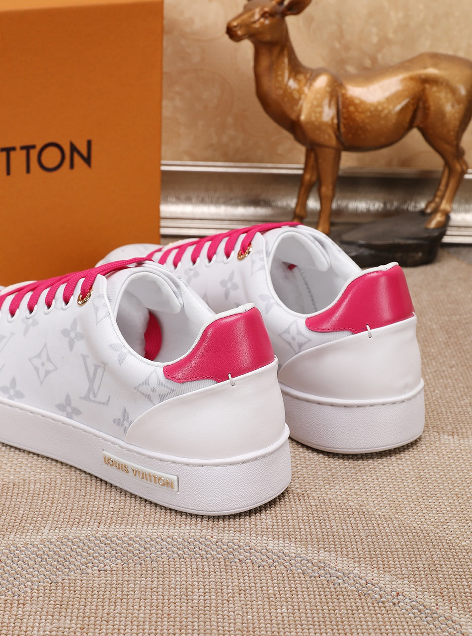 The Bags Vibe - Louis Vuitton Time Out Pink And White Sneaker