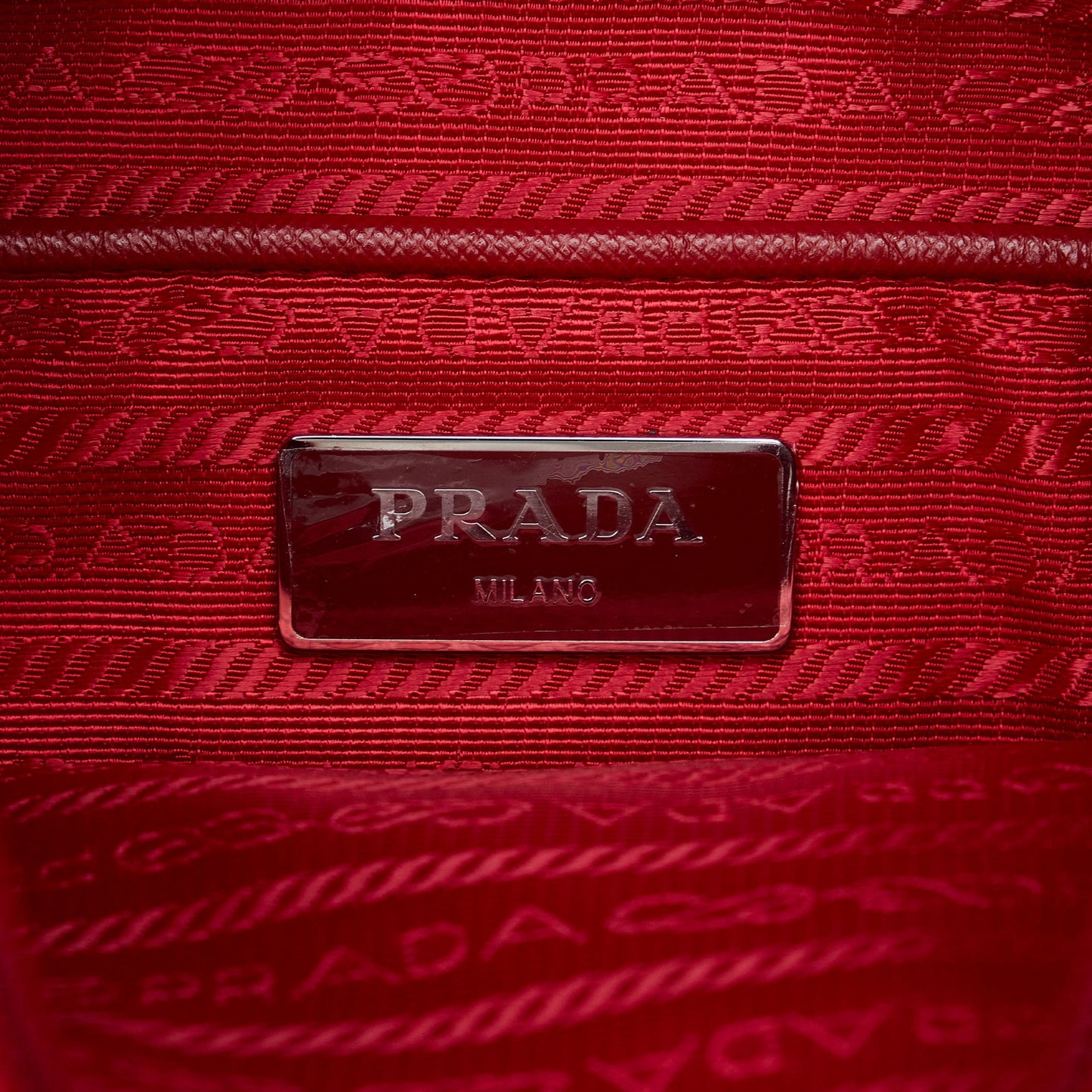 Prada Tessuto Red Nylon Canvas