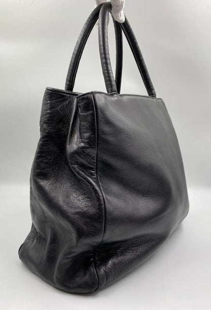 Prada Black Leather Tote