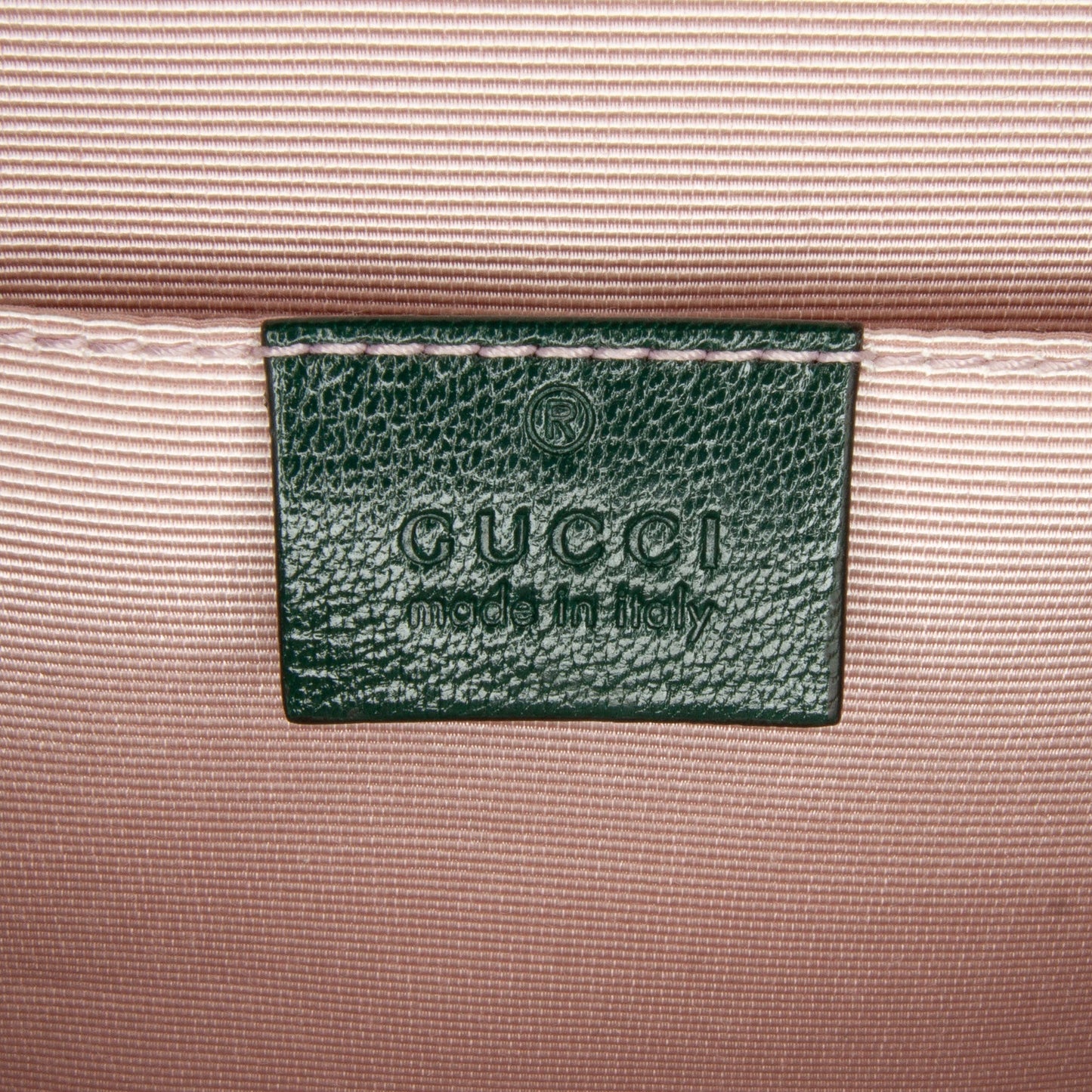 Gucci Sylvie Wicker Small Green Beige