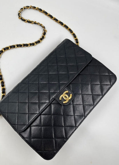 Vintage Navy Chanel Flap Bag