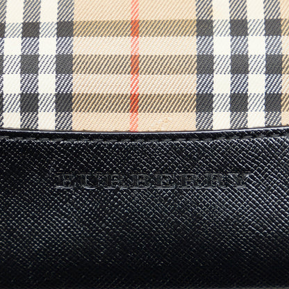 Tan Burberry Haymarket Check Tote