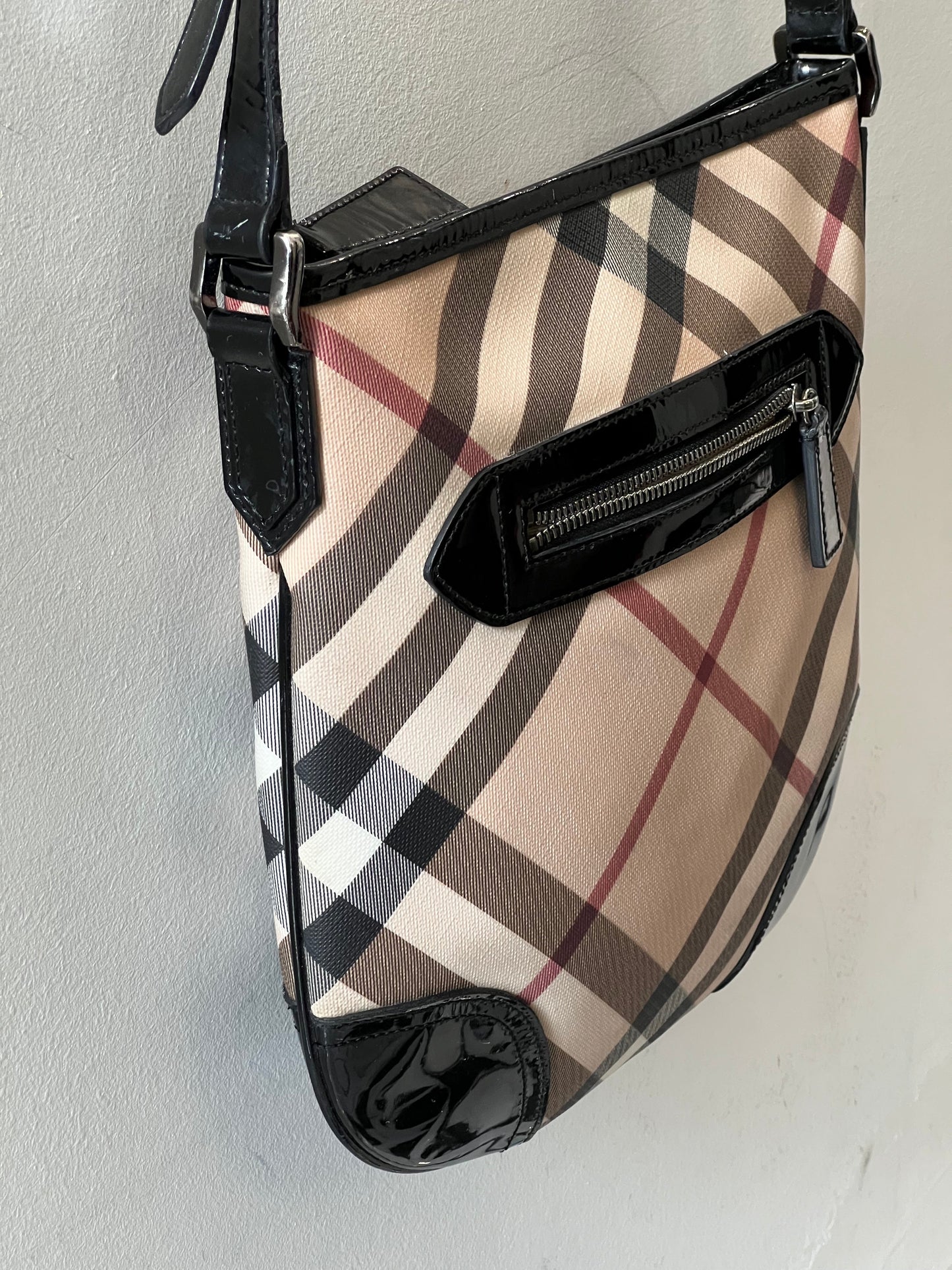 BURBERRY SUPERNOVA CHECK DRYDEN CROSSBODY BAG