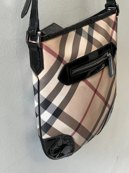 BURBERRY SUPERNOVA CHECK DRYDEN CROSSBODY BAG