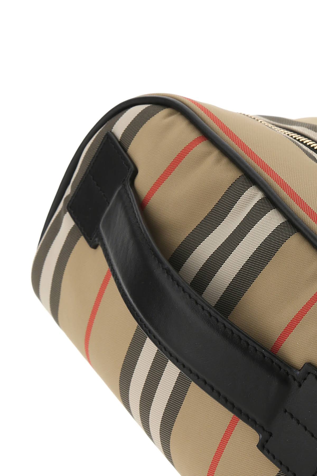 BURBERRY ICON STRIPE BEAUTY COSMETIC BAG