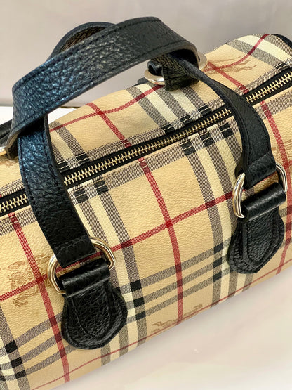 BURBERRY HAYMARKET CHECK SMALL CHESTER BOWLING BAG