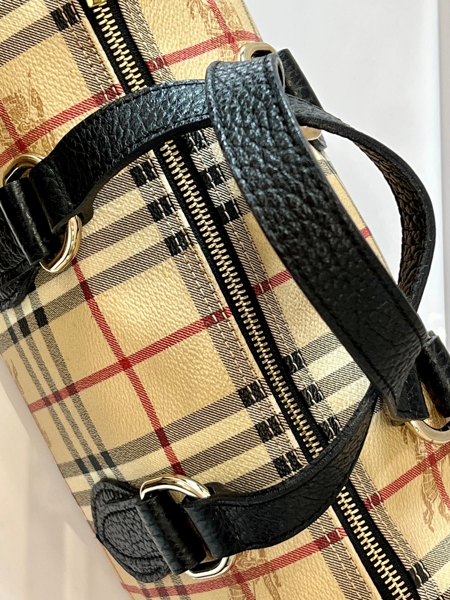 BURBERRY HAYMARKET CHECK SMALL CHESTER BOWLING BAG