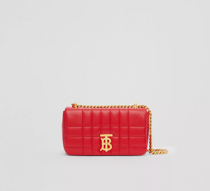 BURBERRY QUILTED LEATHER MINI LOLA BAG