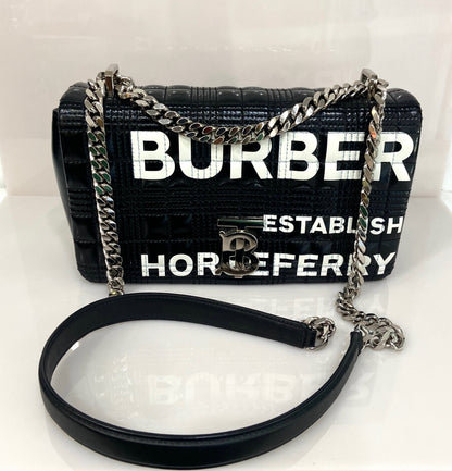 BURBERRY SMALL HORSEFERRY PRINT QUILTED LOLA SHOULDER BAG