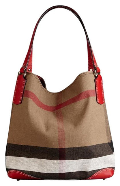 BURBERRY MEGA CHECK MEDIUM MAIDSTONE HOBO BAG