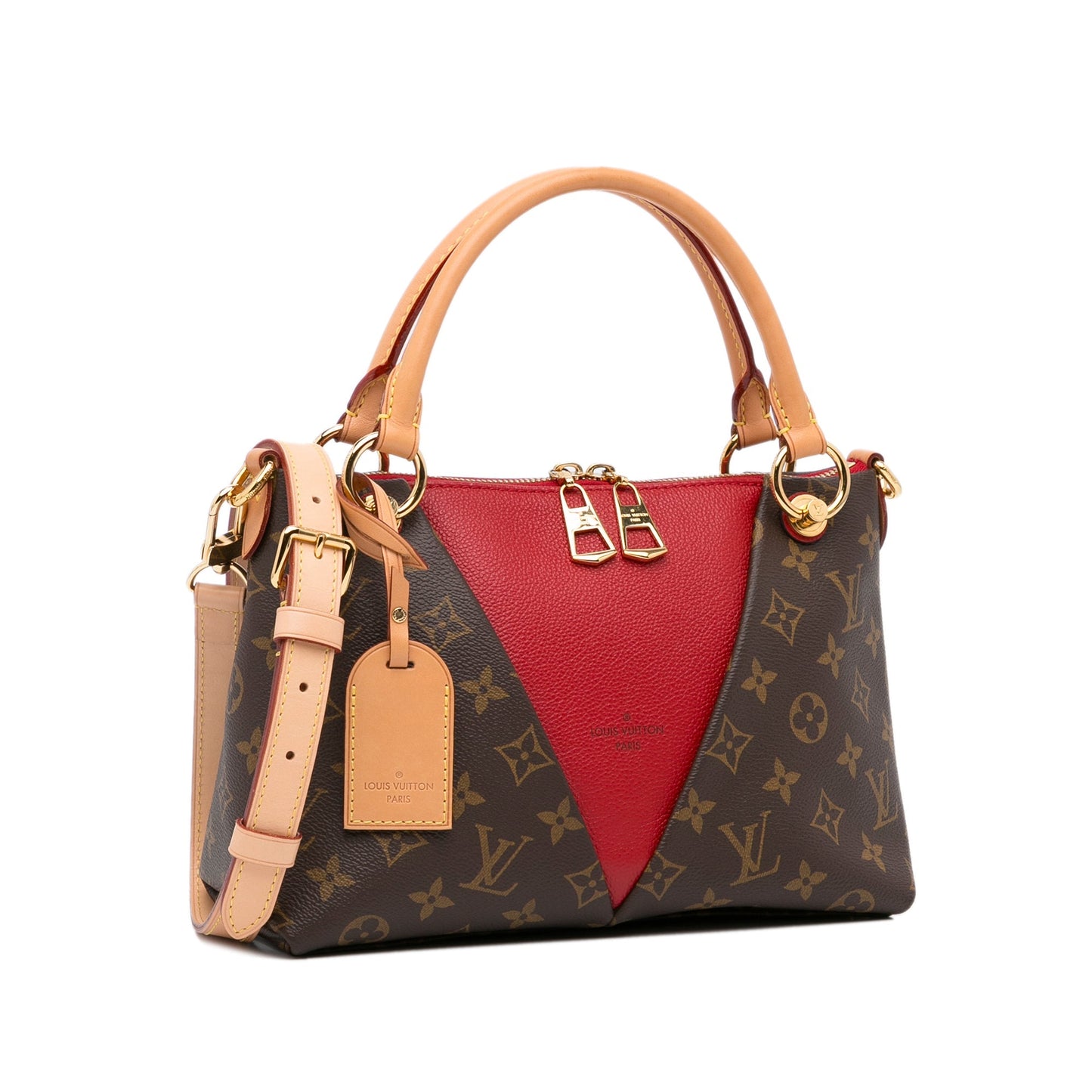 Louis Vuitton V Tote BB Bicolor Monogram Canvas