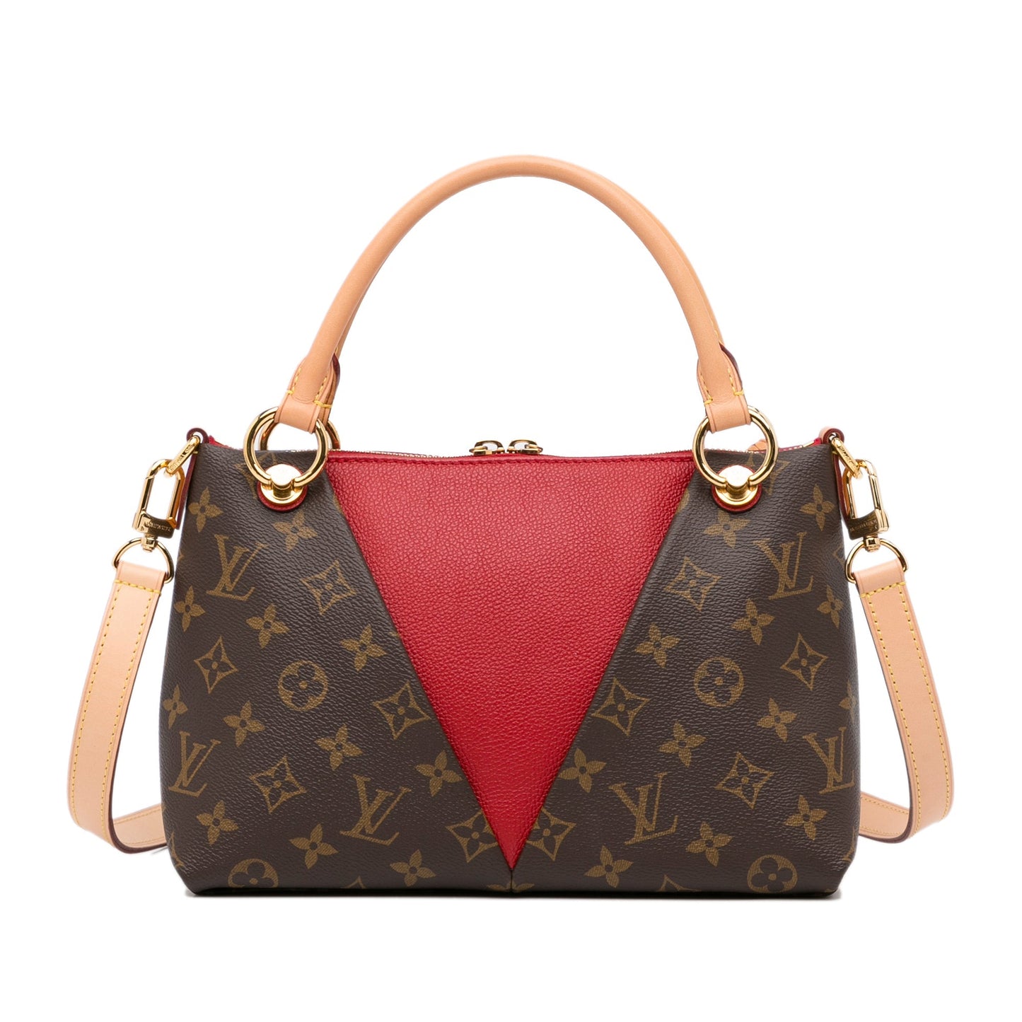 Louis Vuitton V Tote BB Bicolor Monogram Canvas