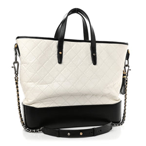 CHANEL AGED CALFSKIN QUILTED GABRIELLE TOTE BAG